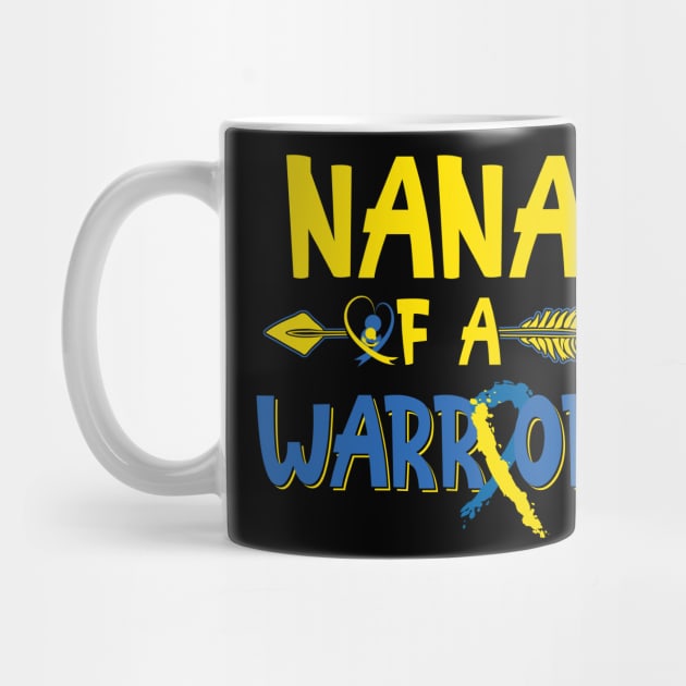 Nana Of A Warrior Down Syndrome Awareness by nadinecarolin71415